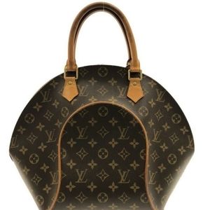 Auth. Louis Vuitton Ellipse MM Satchel Bag.